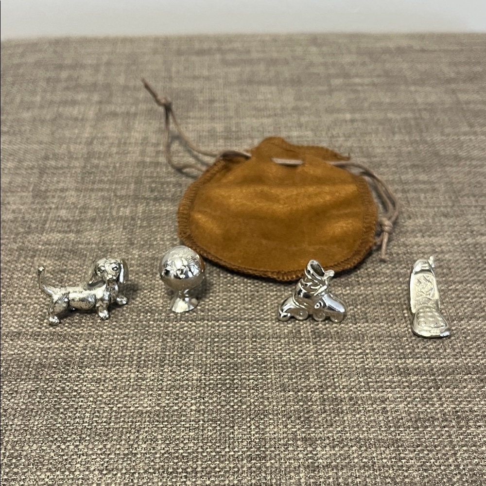 Hasbro Monopoly Token Set with Brown Pouch
